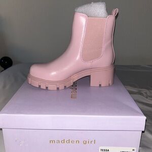 Madden Girl Light Pink Ankle Booties